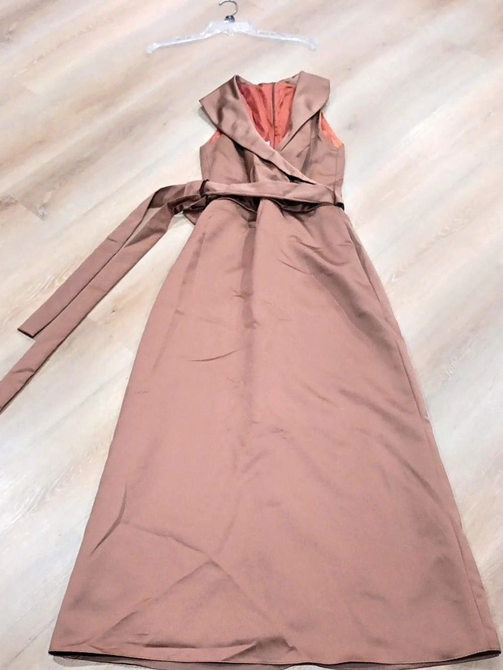 JIM HJELM Occasions Maxi Wrap Dress Brown Size 8